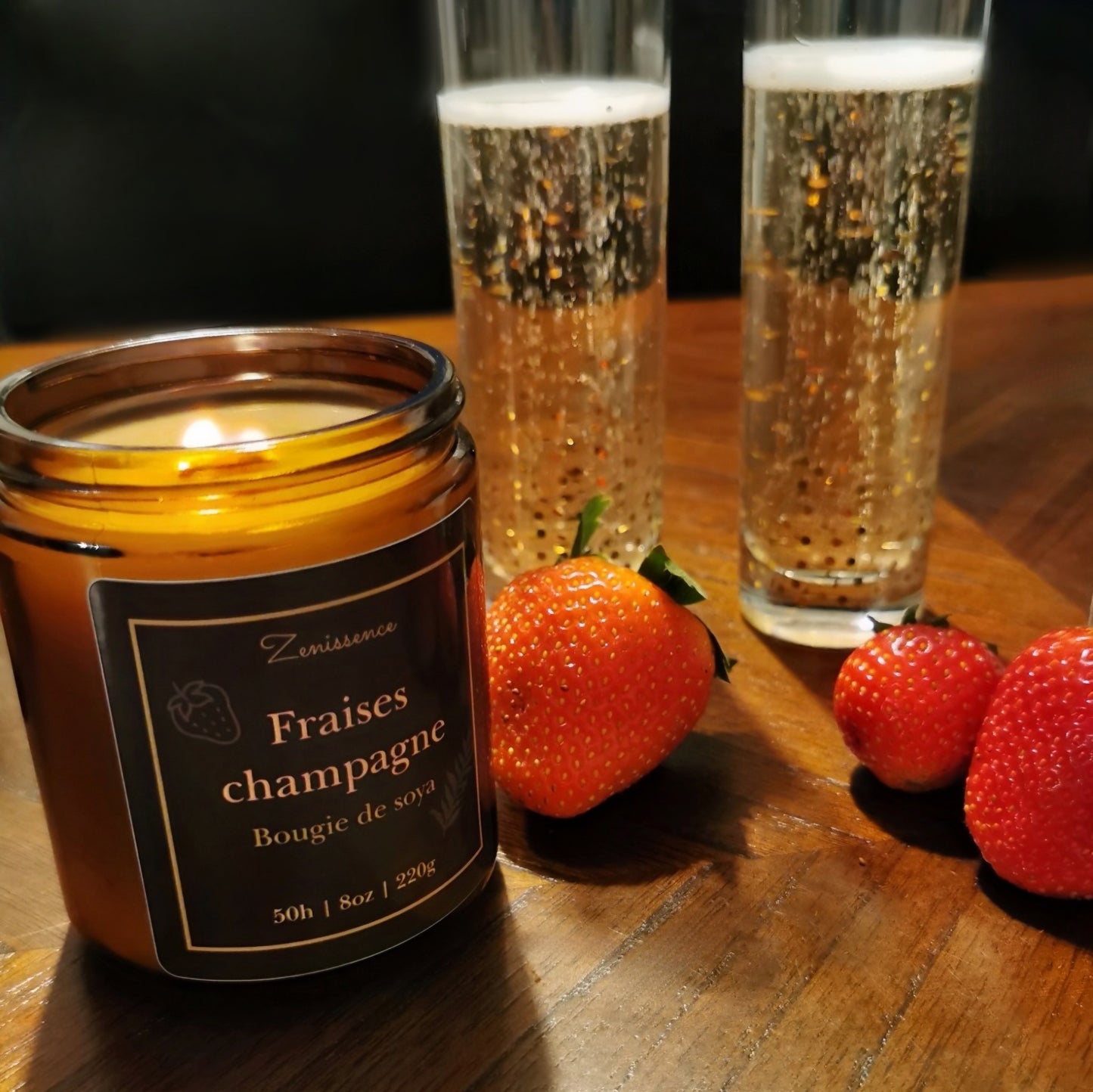 Fraises champagne