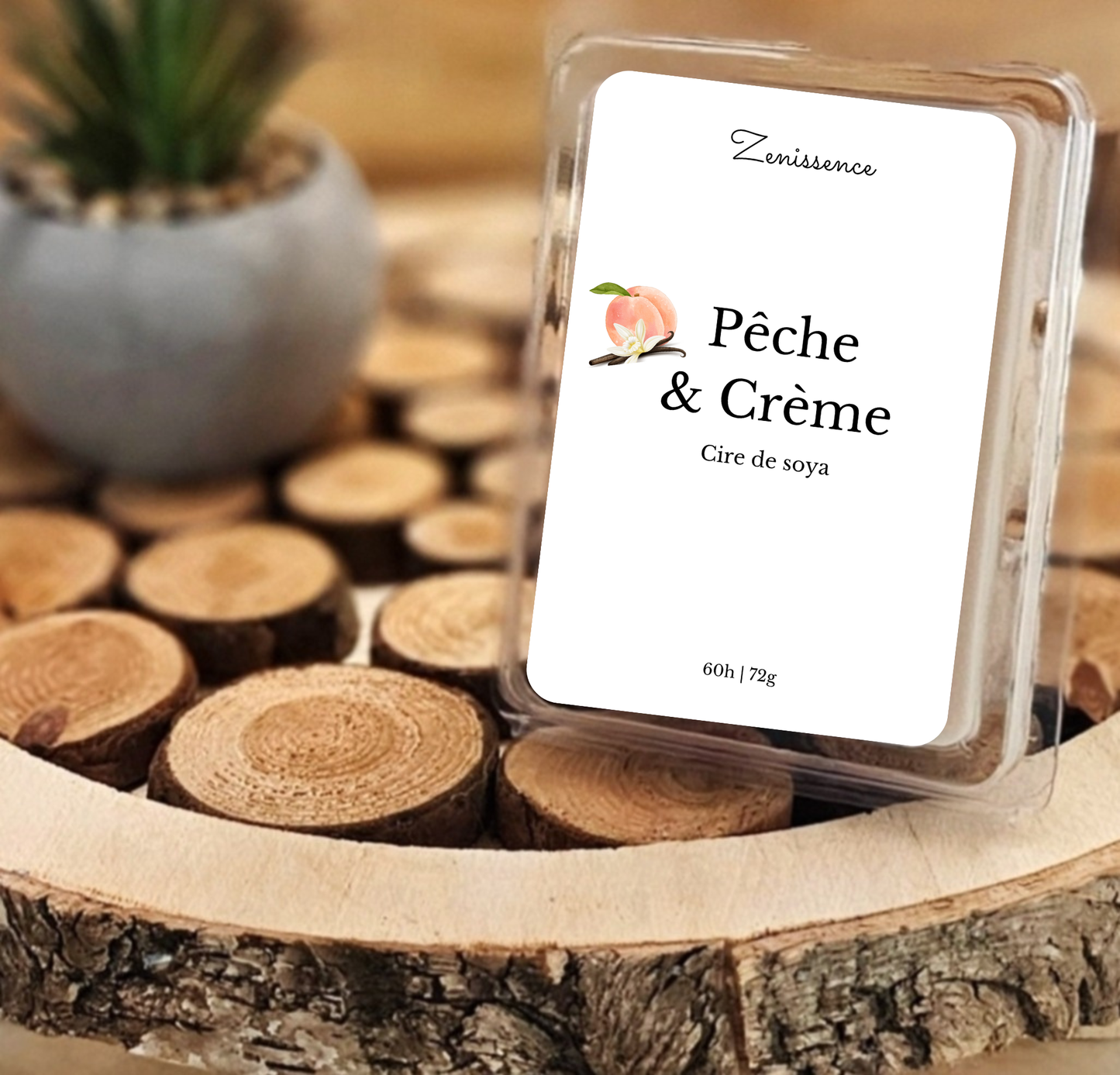 Cubes de cire - Pêche & Crème