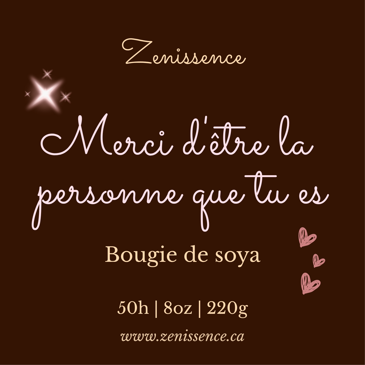 Bougie personnalisée