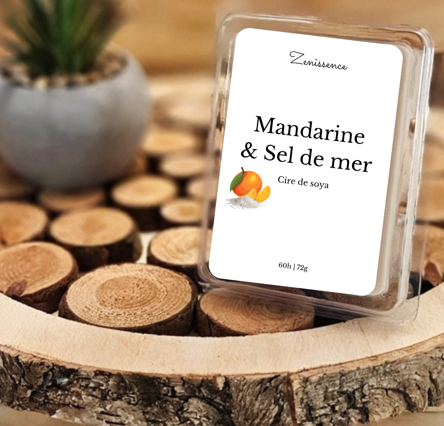 Cubes de cire - Mandarine & Sel de mer
