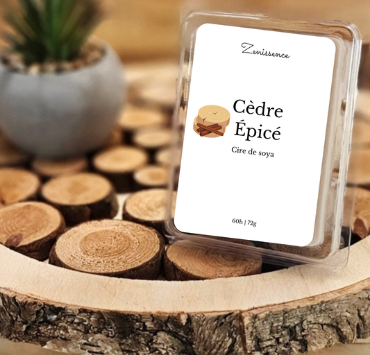 Cubes de cire - Cèdre épicé