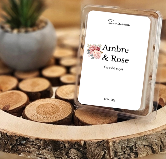 Cubes de cire- Ambre et Rose