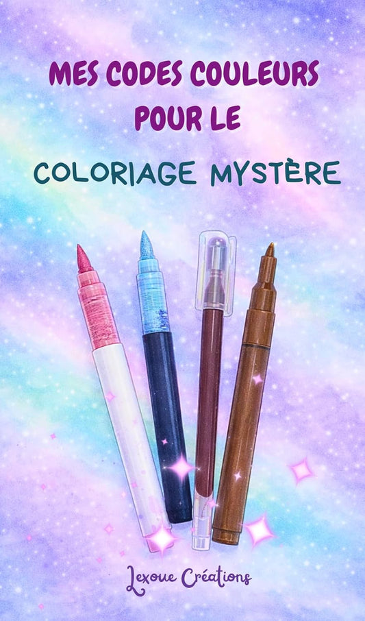 CARNET- Mes codes couleurs pour le coloriage mystère