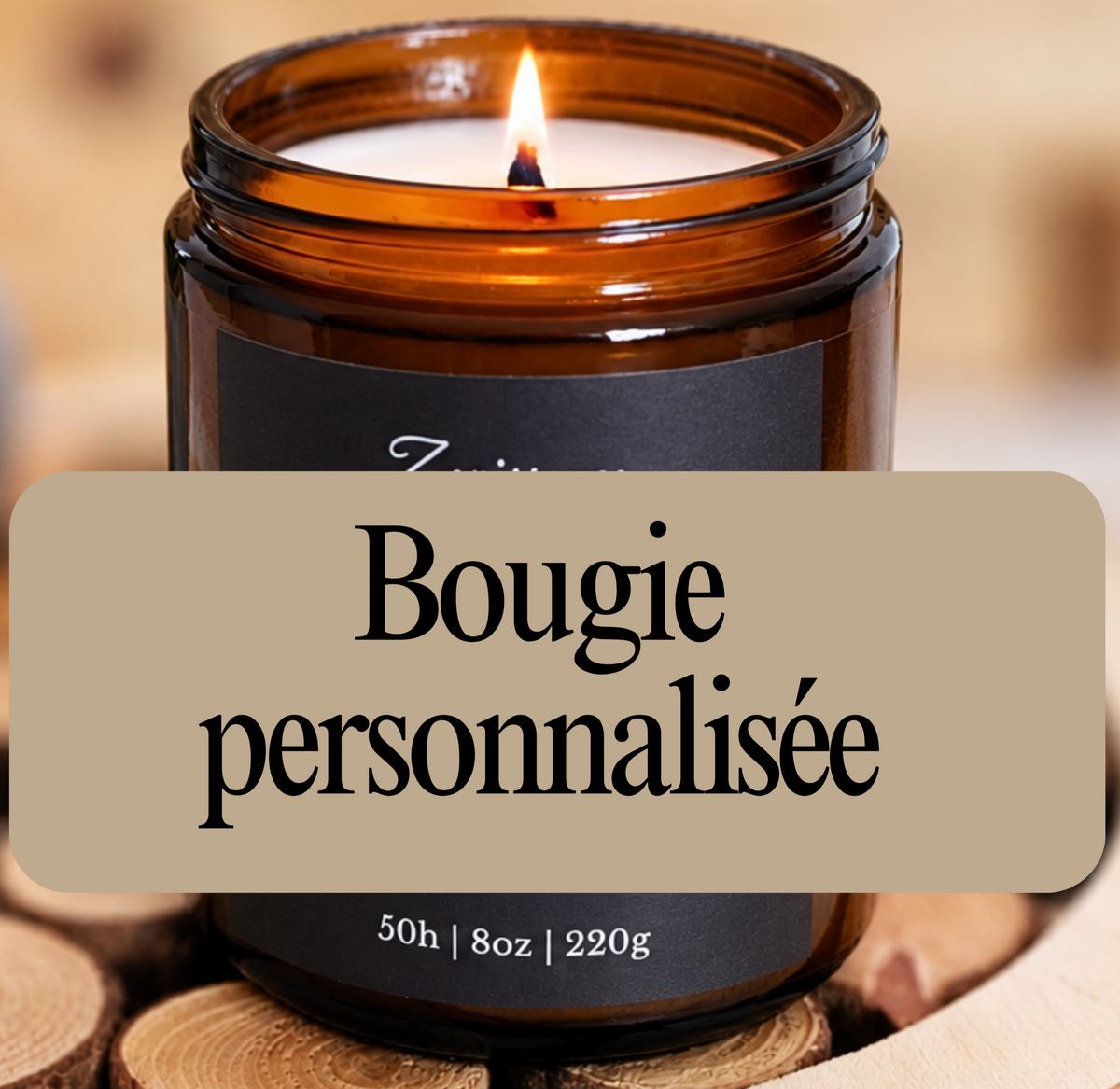 Bougie personnalisée
