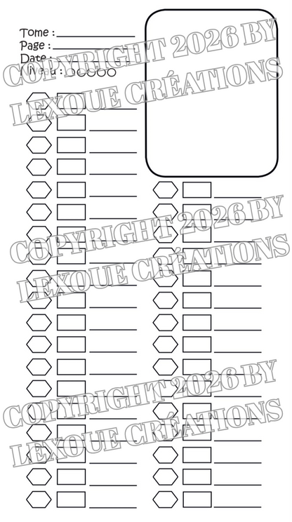 CARNET- Mes codes couleurs pour le coloriage mystère